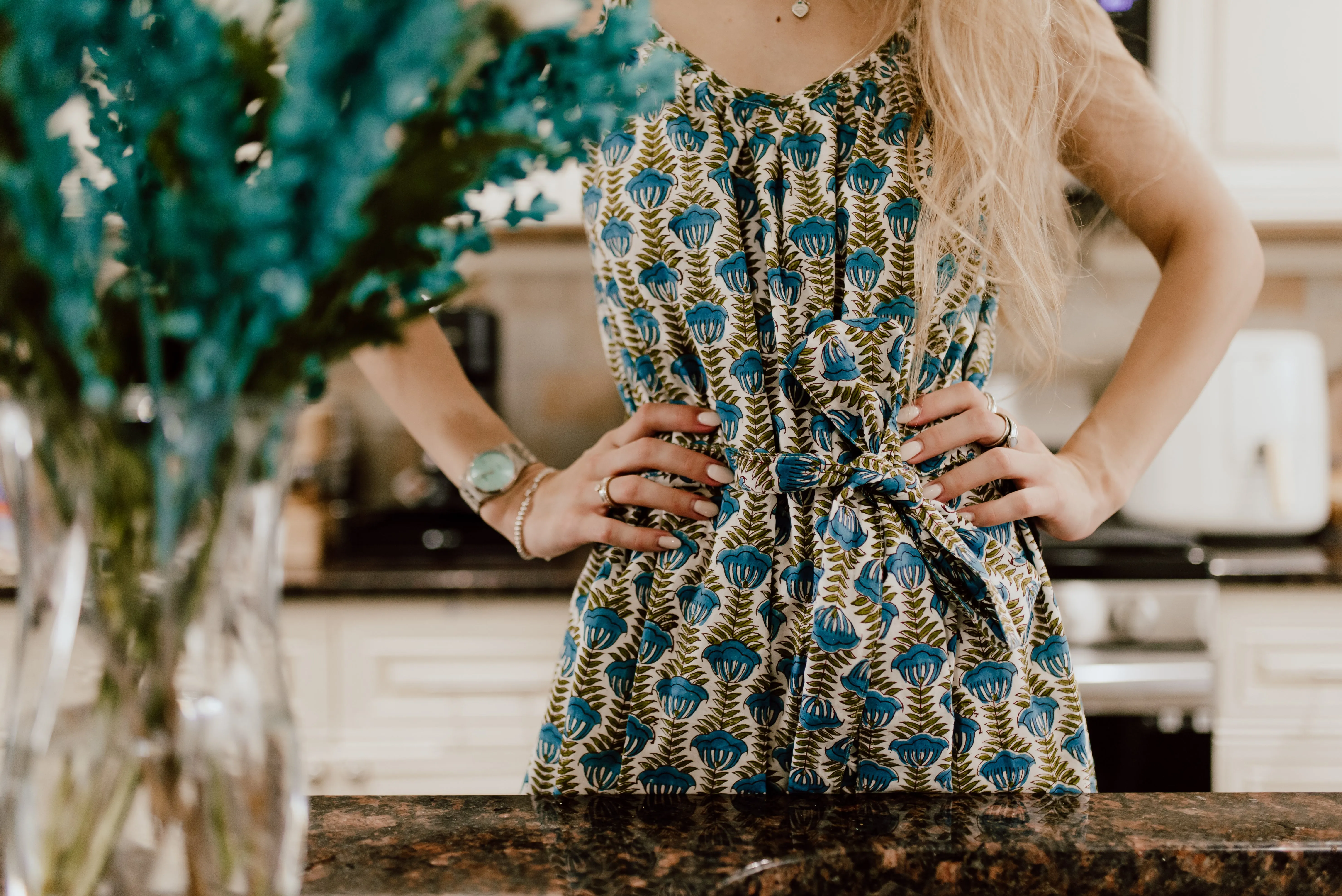 Amelia Sundress - Blue Lotus
