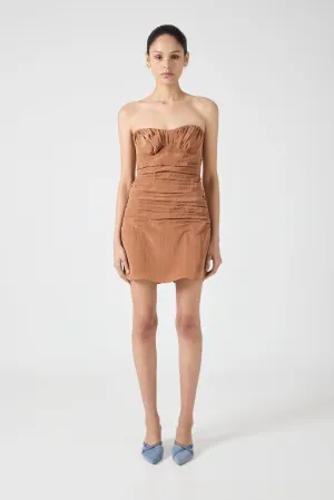 ECLIPSE MINI DRESS | RUST