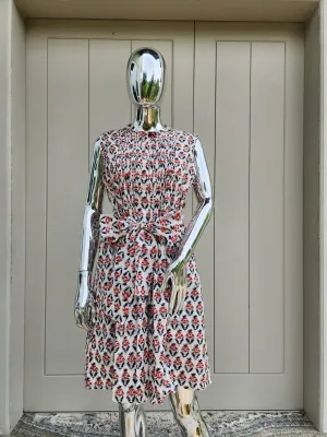 Gameday Sleeveless Sundress - Red/Black