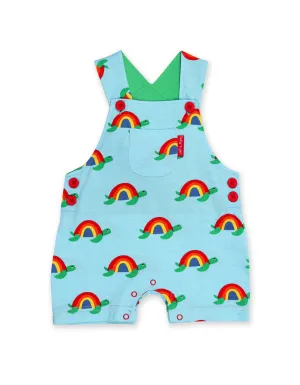 Multi Turtle Print Dungaree Shorts