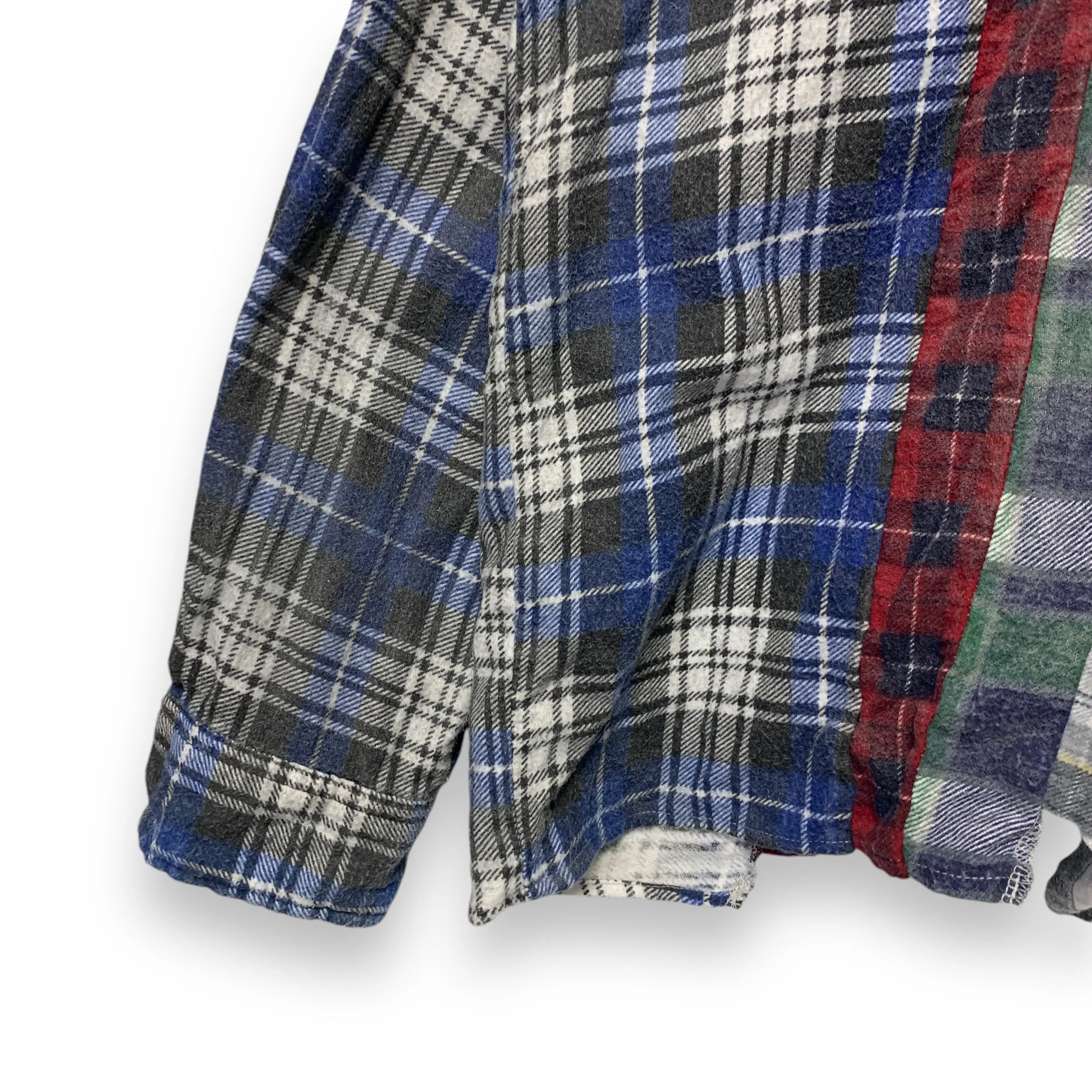 [OS] Needles Rebuild 7 Cut Tie Dye Flannel Shirt Remake