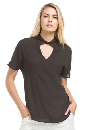 Unique Collared Blouse | Black