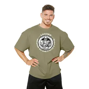 We Don't Give A Fuck Oversize Tee - Washed Green